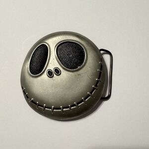 Belt Buckle Nightmare Before‎ Christmas Jack Skellington Metal Silver